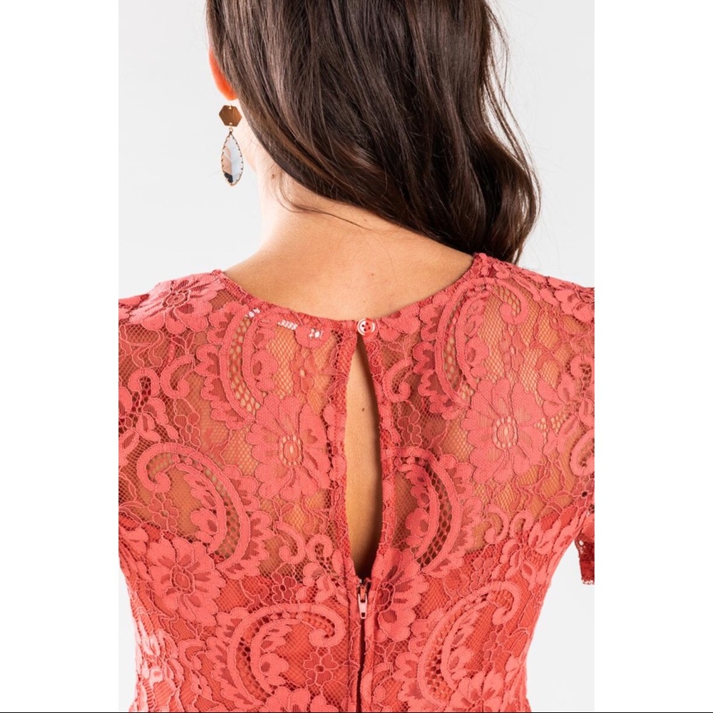 DENESSA LACE BABYDOLL MINI DRESS - Picture 2 of 8